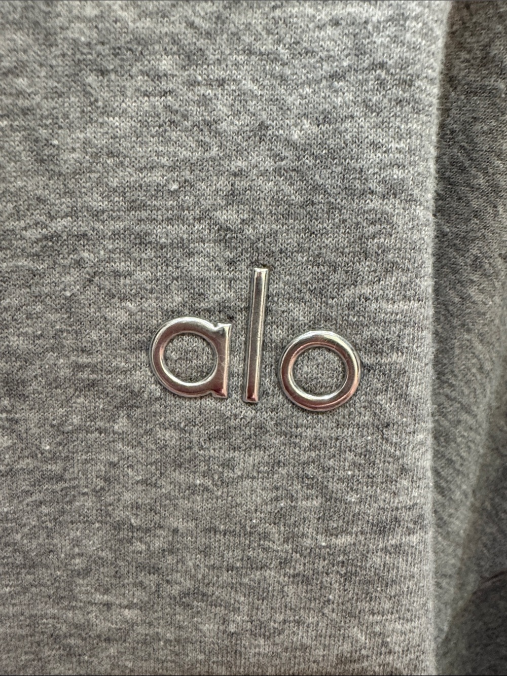 ALO Yoga Crewneck Sweatshirt in Light Grey - Picture 2 of 2
